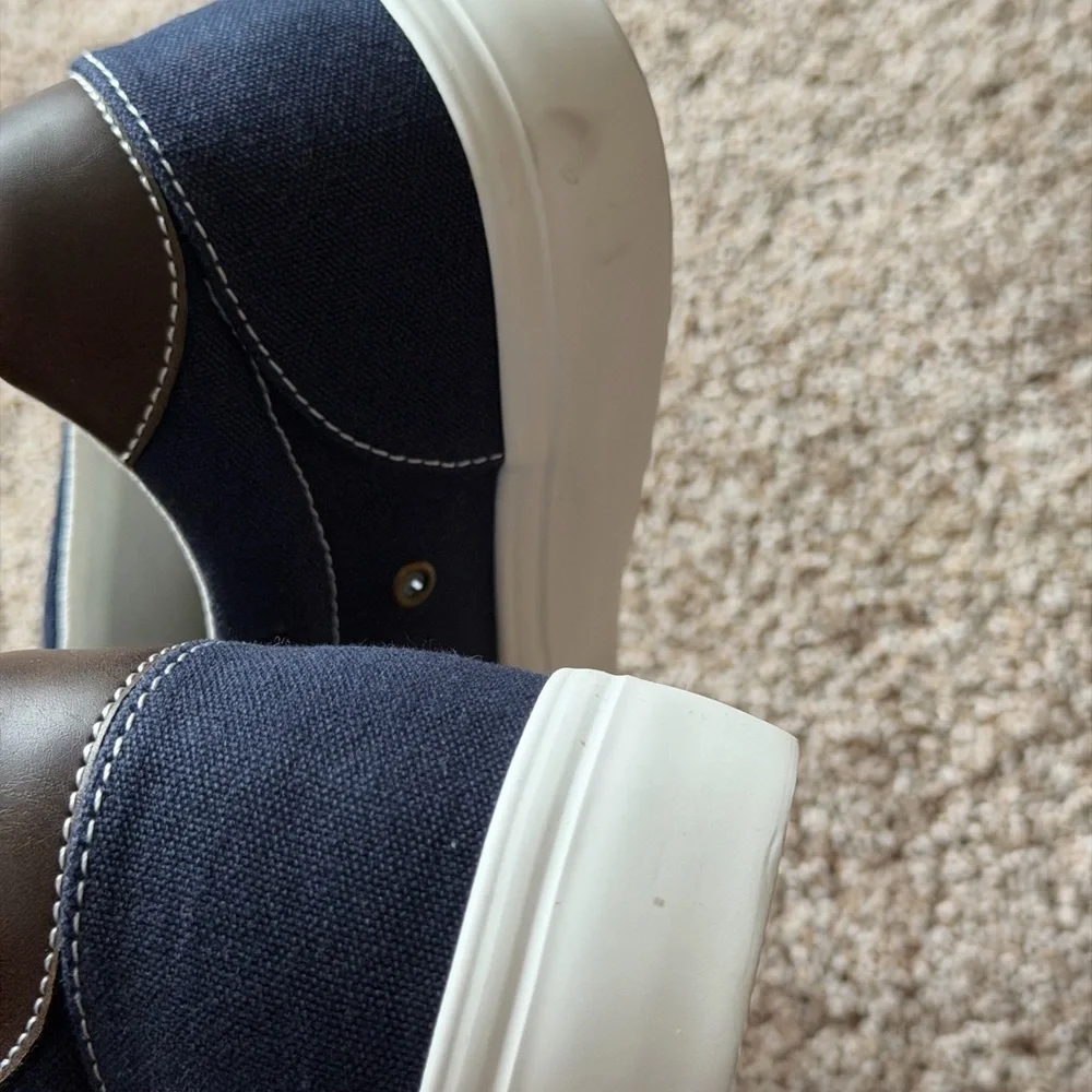 J. Crew Navy‎ Canvas Sneakers NWT Sz 10-M